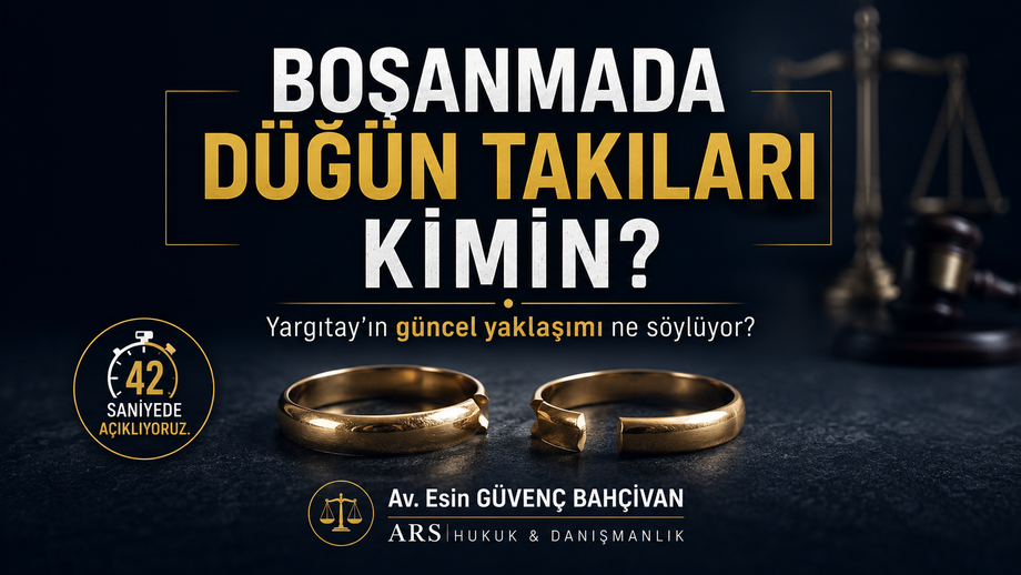Boşanmada Düğünde Takılan Altın ve Takılar Kime Ait?
